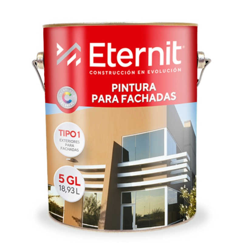 Pintura para fachadas blanco nieve 5gl Eternit 