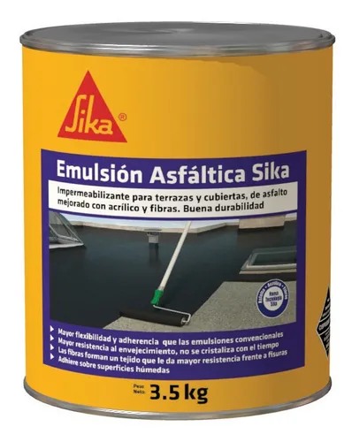 Emulsión Asfáltica Sika X 3.5 Kg Sika