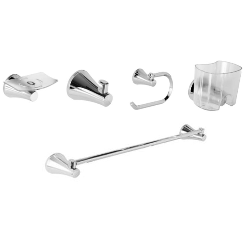 Kit de accesorios para baño contempra x 5 Gricol