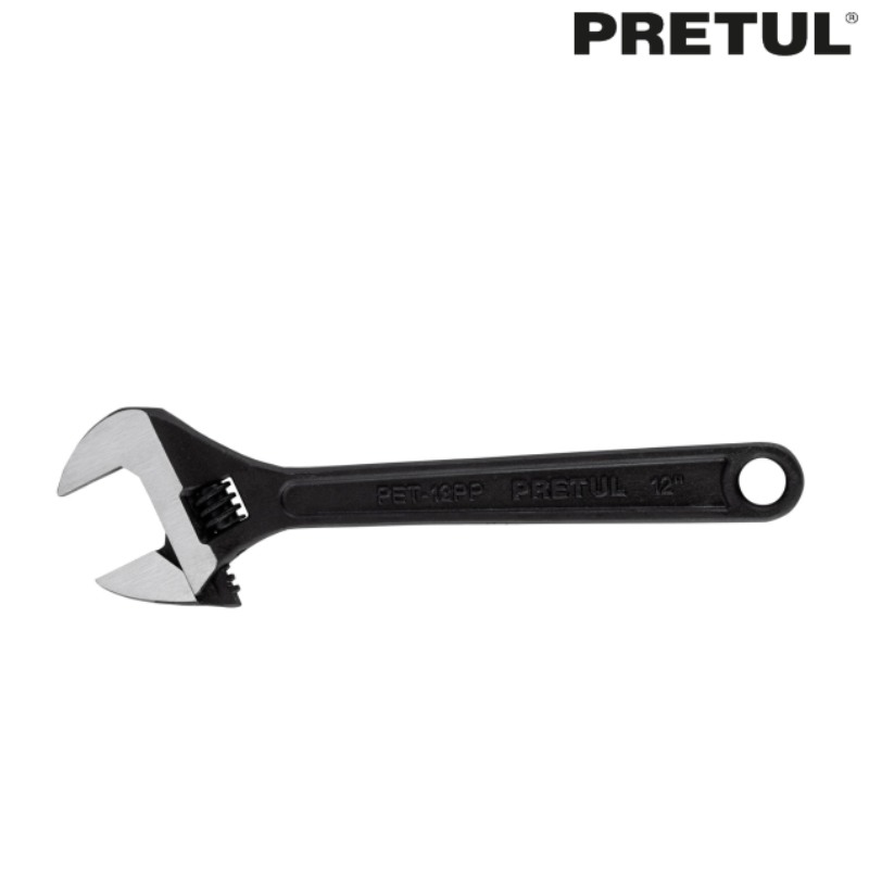 Llave Ajustable perico Pavonado 12 Marca Pretul
