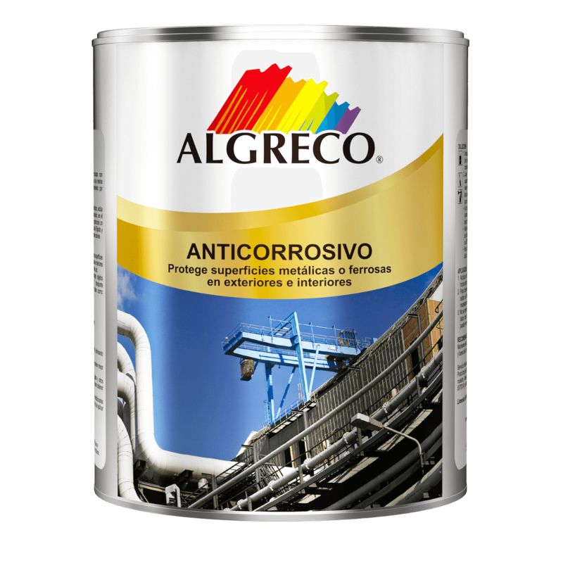 Anticorrosivo Industrial gris 1/4 galón Algreco