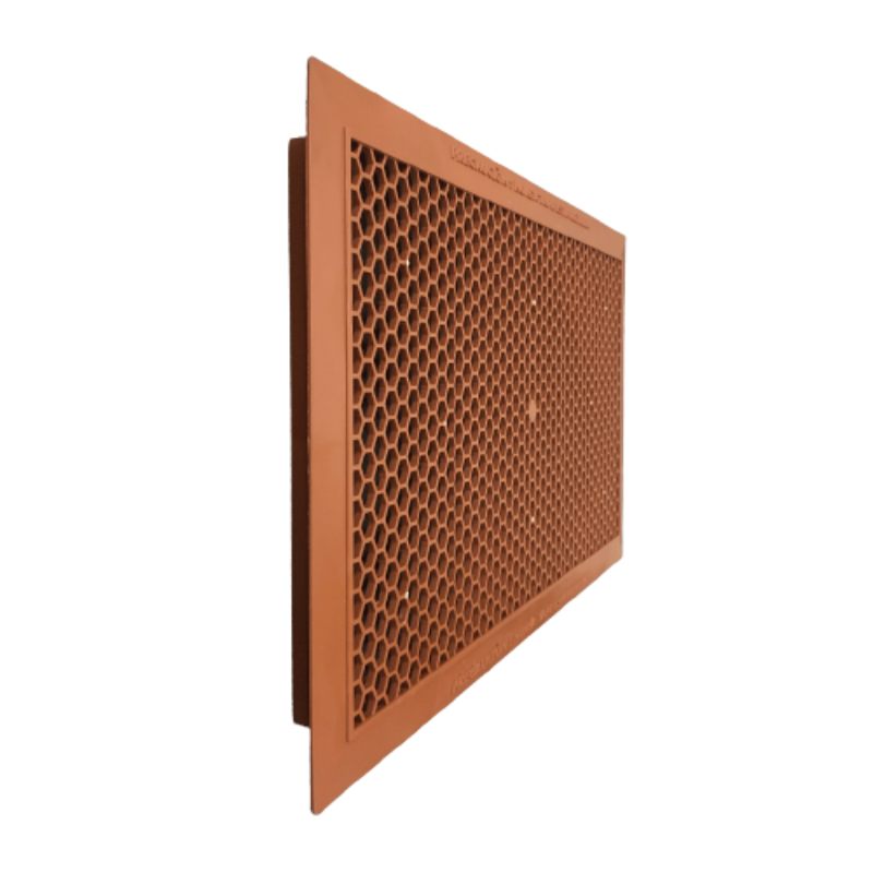Rejilla Colmena Vent. Gas De 45X25 Cms Ext.41X21 Cms Int. ladrillo Silplas