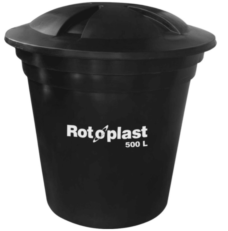 Tanque bicapa 500 litros negro Rotoplast