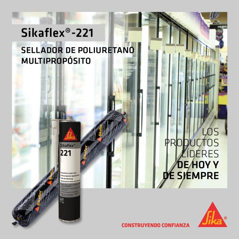 Sikaflex 221 negro x 300 ml Sika