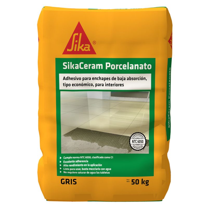 Sikaceram porcelanato gris x 50 kg Sika