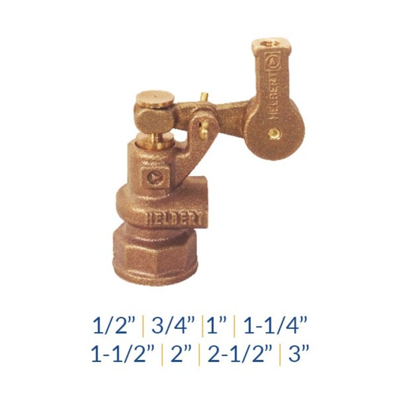 Flotadora HK pesada en Bronce de 1-1/2” Helbert
