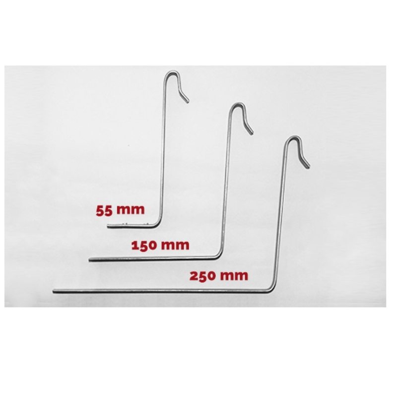 Gancho hierro para teja ondulada 250 mm 