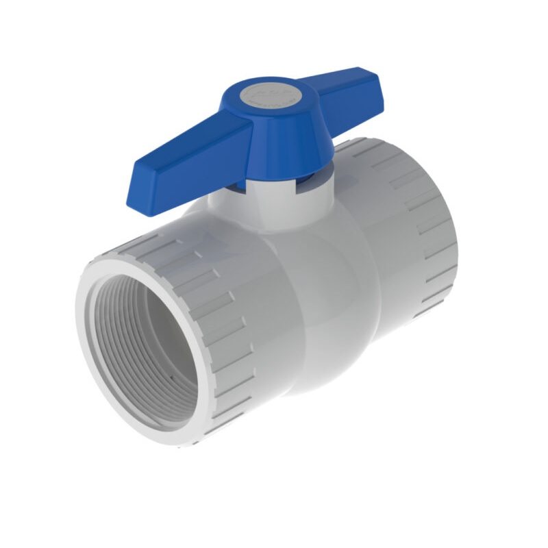 Válvula Bola Roscada Pvc tipo pesada de 1 1/4" PCP