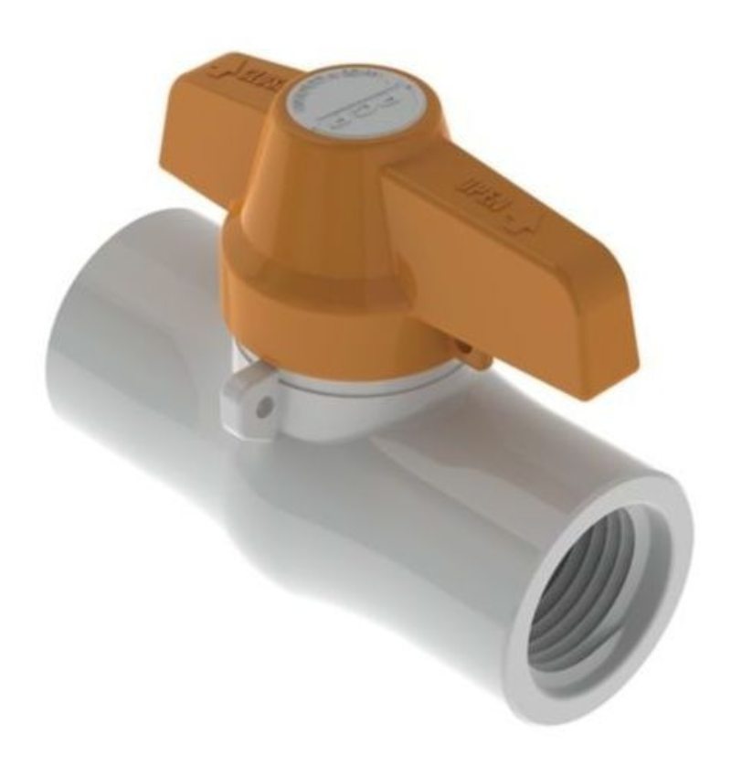 Válvula de bola PVC tipo liviana para roscar 1 1/4" PCP