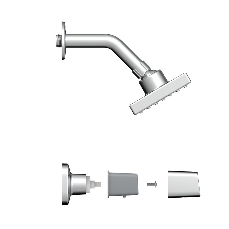 Ducha Sencilla Solid Cromo Grival