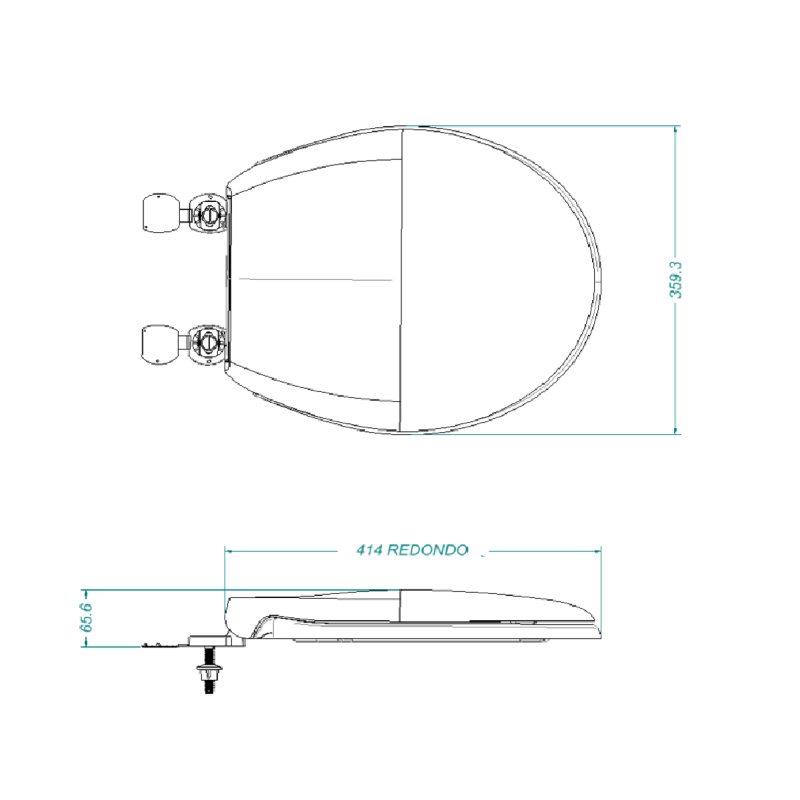 Asiento Aero Redondo Blanco Grival