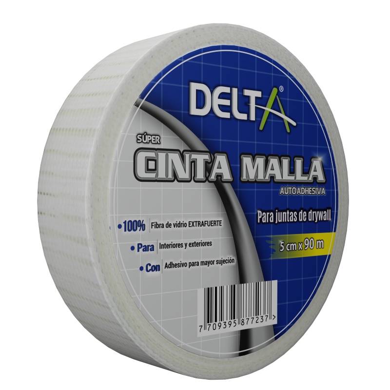 Cinta de Malla en fibra de vidrio 5 cm x 90 metros Delta
