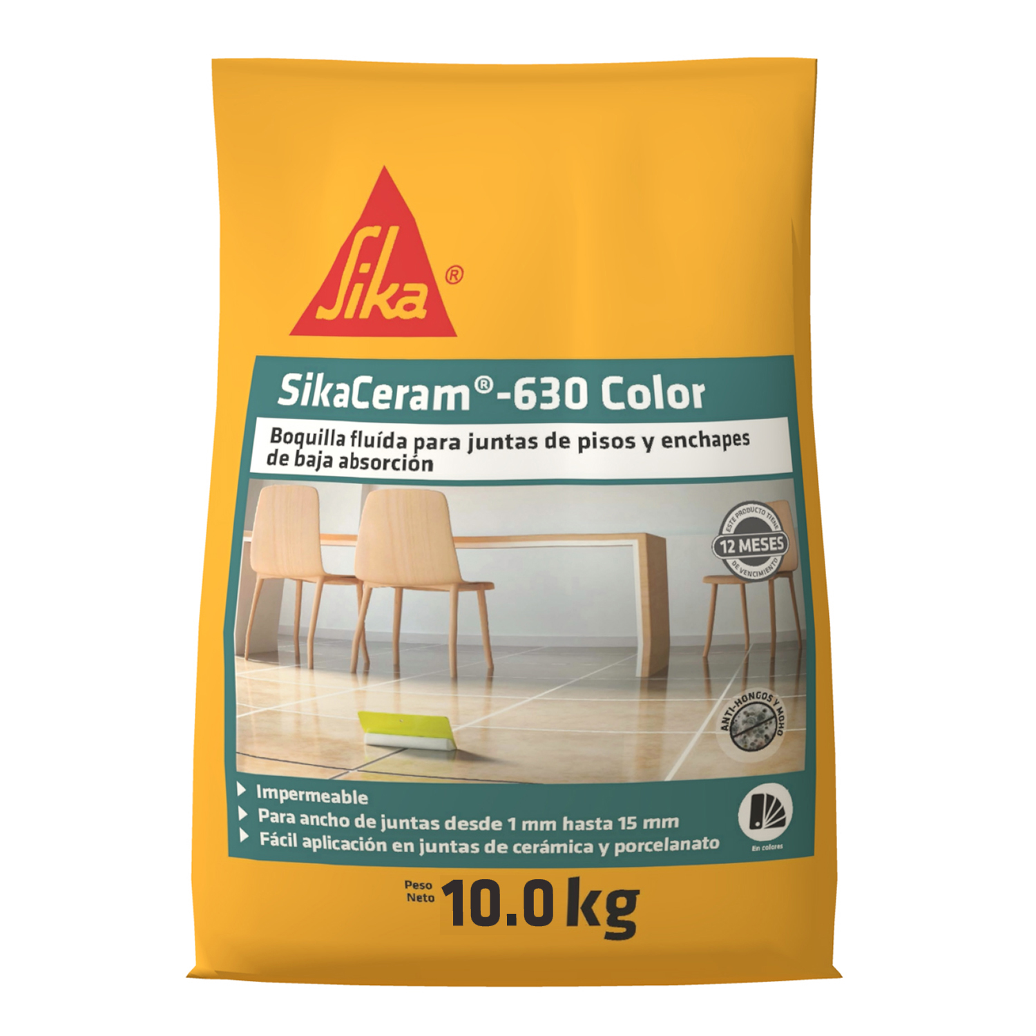 BOQUILLA SIKACERAM-630 BLANCO X 2 KG.