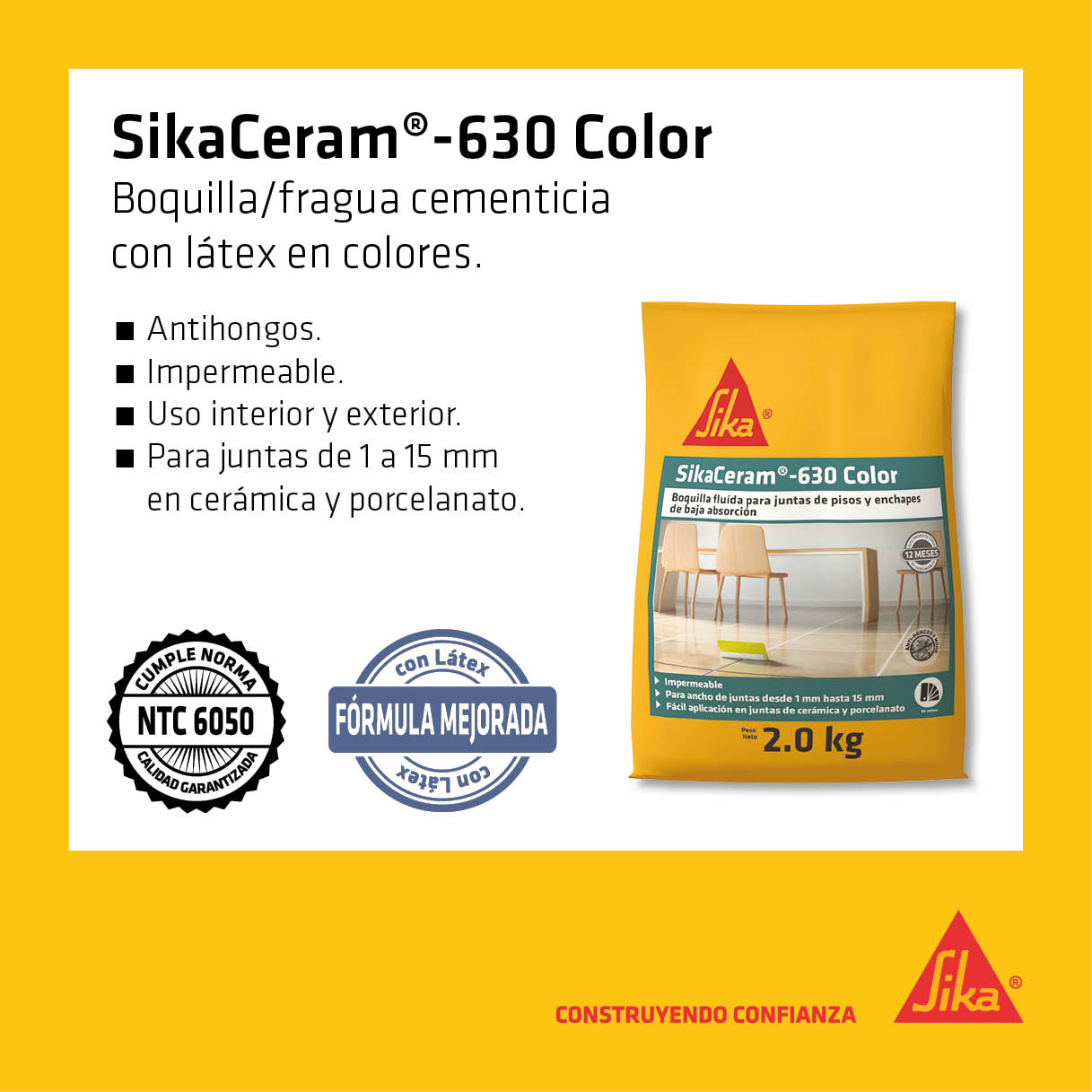 Sikaceram-630 Blanco 10 Kg Sika