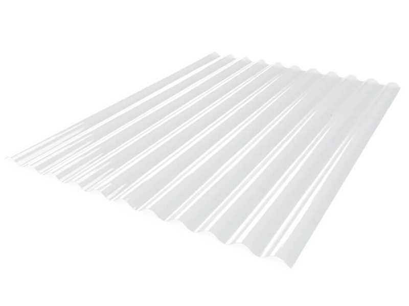 Teja Policarbonato Ajozinc 2,44x0.83 mt No. 8 Cristal Ajover