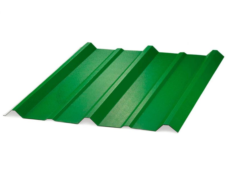 Techo Termoacústica Trapezoidal A360 x 6 mt verde/blanco Ajover 