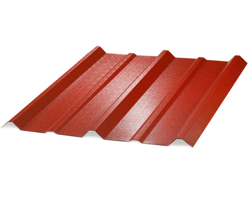 Techo Termoacústica Trapezoidal A360 x 3.05 mt terracota/blanco Ajover