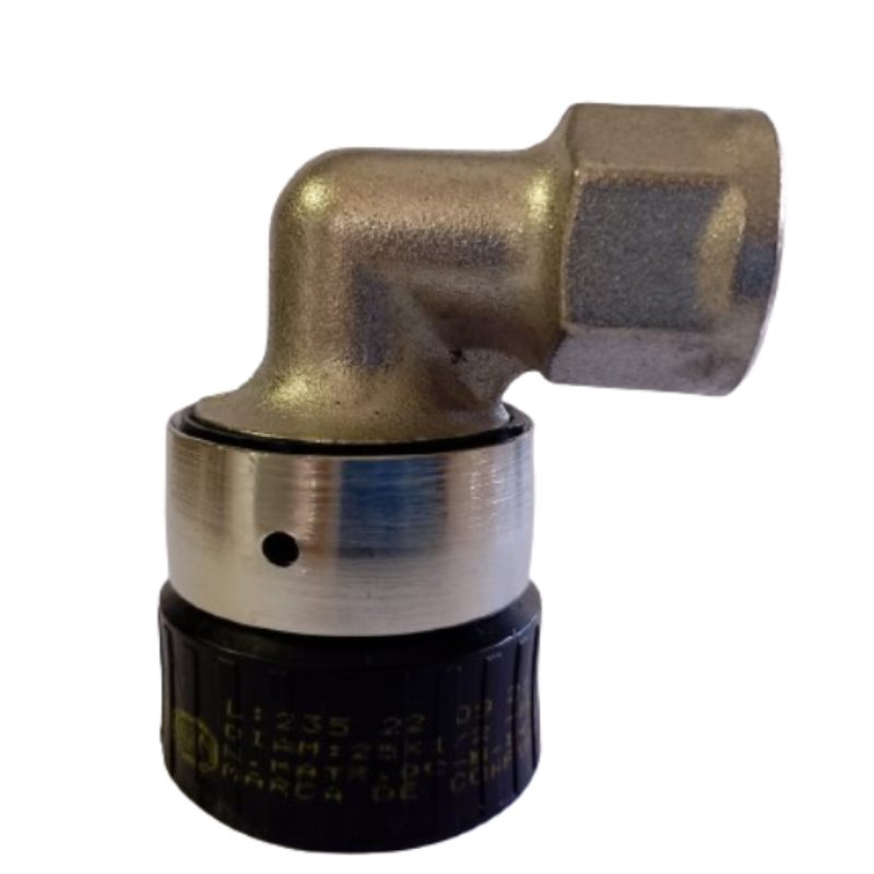 Codo Fusión - Rosca Metálica Hembra 25 x 1/2" Maygas