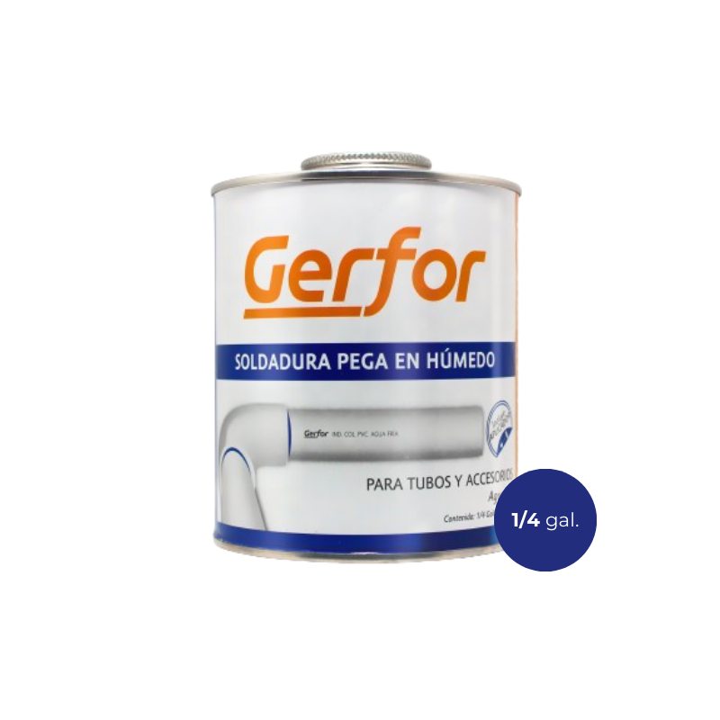 Soldadura pega en húmedo 1/4 Gerfor