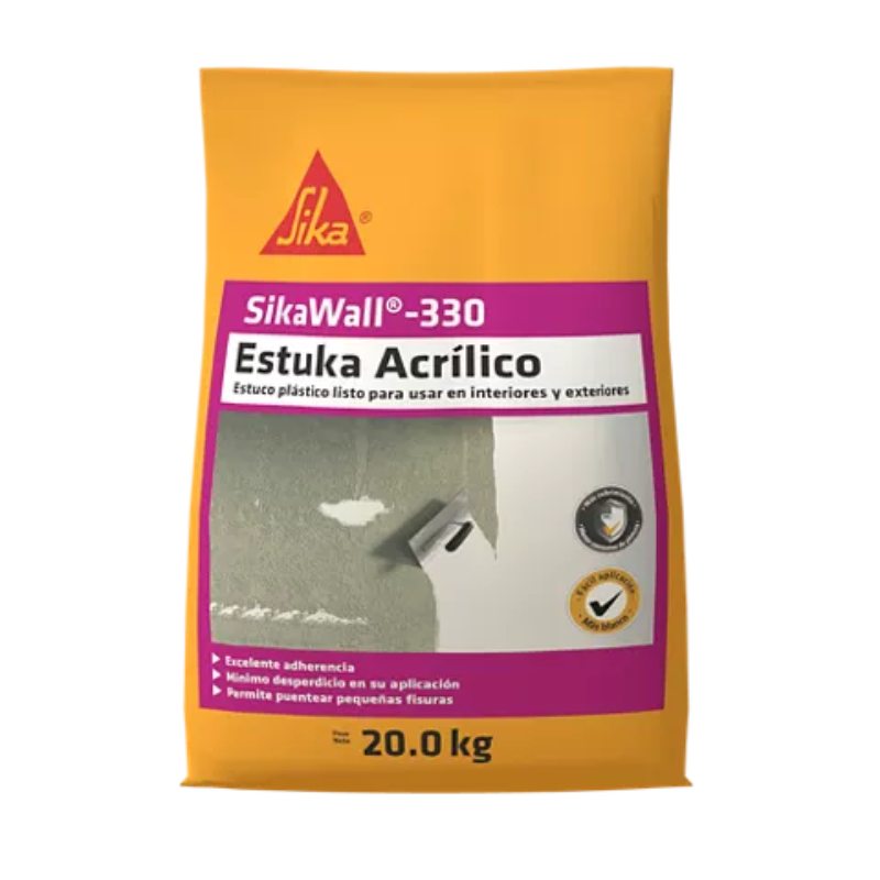 SikaWall-330 Estuka acrílico x 20 Kg Sika