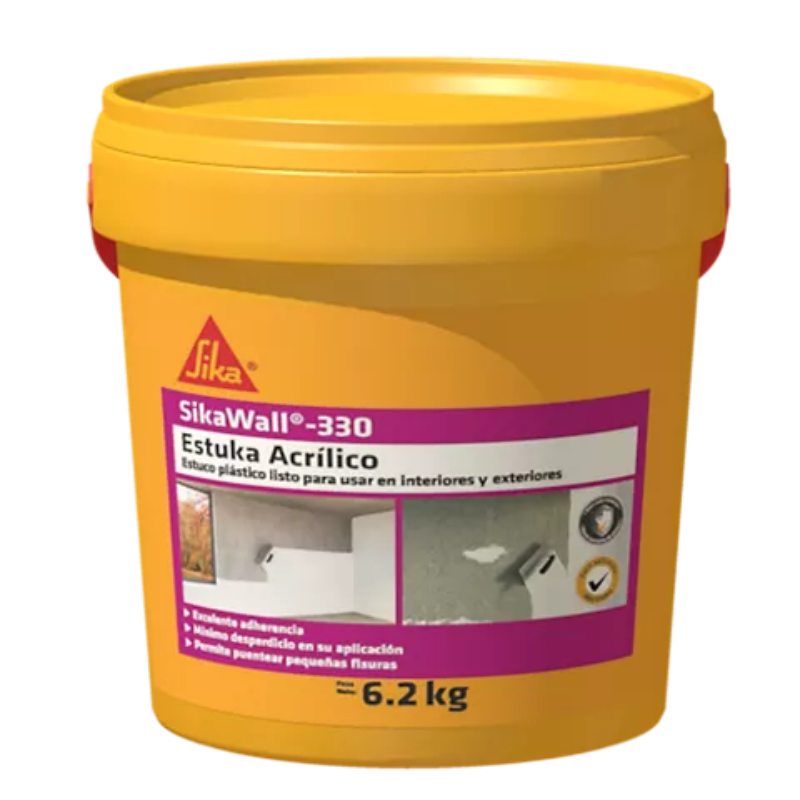 SikaWall-330 Estuka acrílico x 6.2 kg Sika