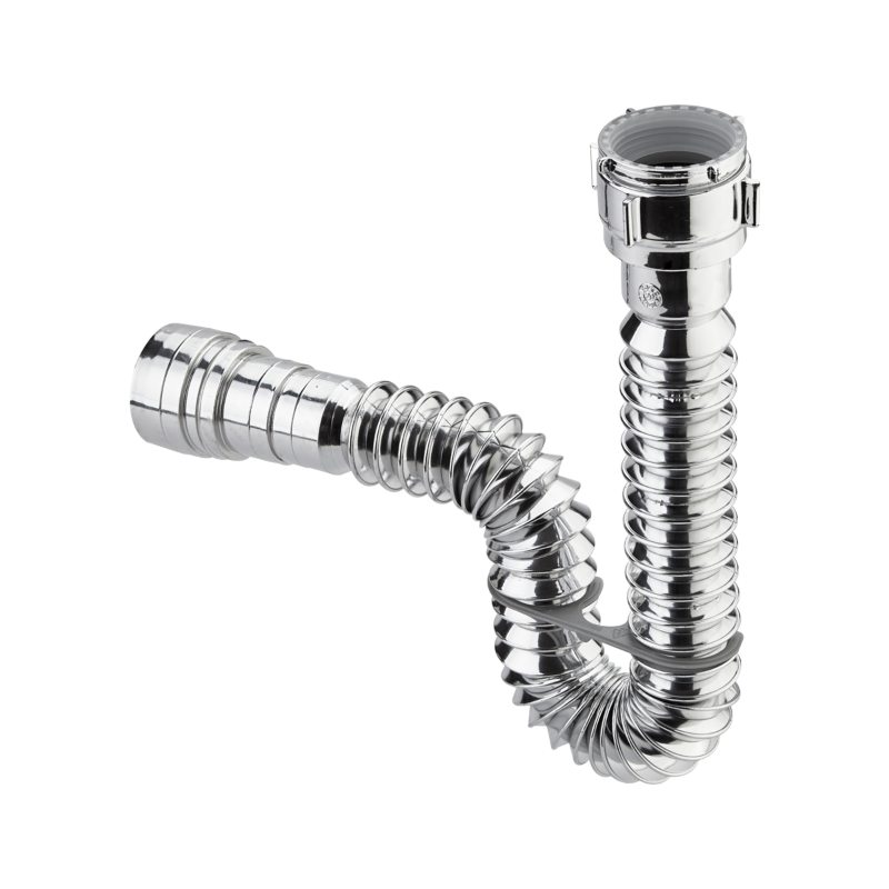 Sifón flexible metalizado Grival