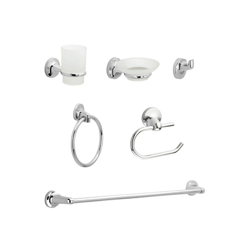 Kit de accesorios para baño por 6 Palermo Grival