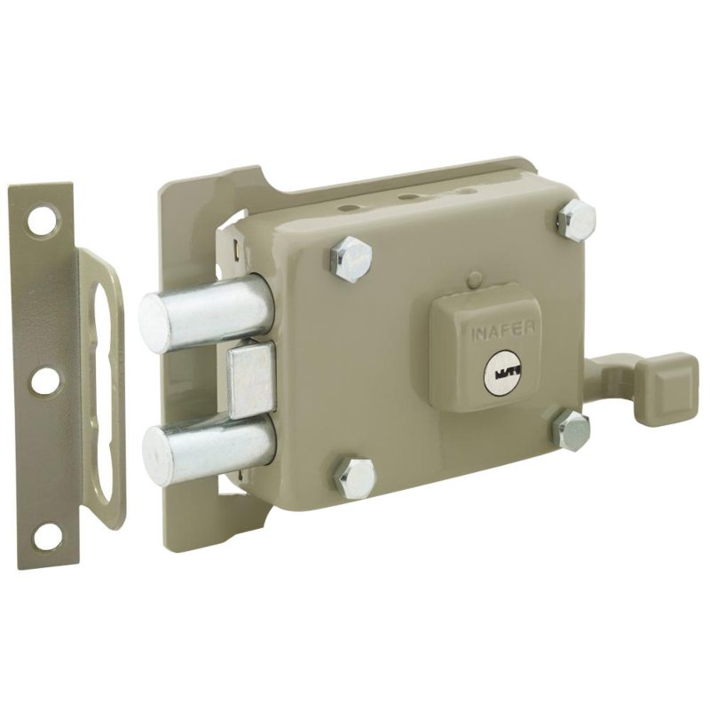 Cerradura de Sobreponer C999 Ultra para entrada principal Izquierda Inafer