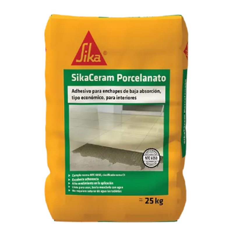 Sikaceram Porcelanato Gris X 25 Kg Sika
