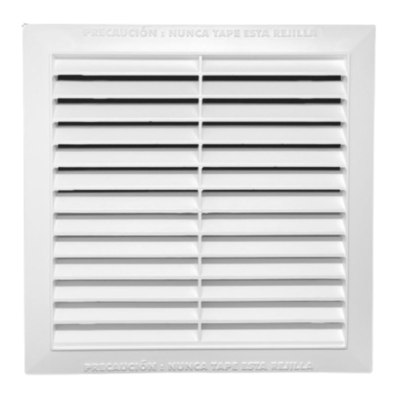 Rejilla Persiana Vent. Gas De 30X30 Cms Ext.25,4X25,4 Cms Int Silplas
