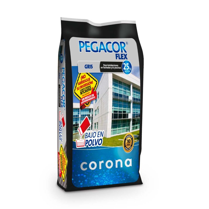 Pegacor flex gris x 25kg Corona 