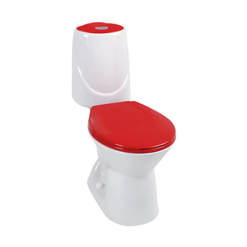 Sanitario Happy Rojo Bicolor Corona