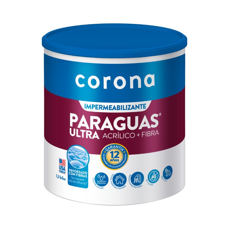 Paraguas Ultra Blanco 1/4 de galón Corona