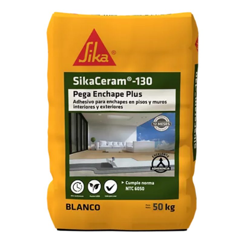 SikaCeram 130 Pega Enchape Plus gris x 50 Kg Sika