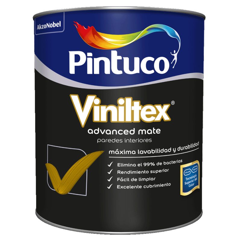 Pintura Viniltex Advanced gris basalto 1502 1 Galón Pintuco