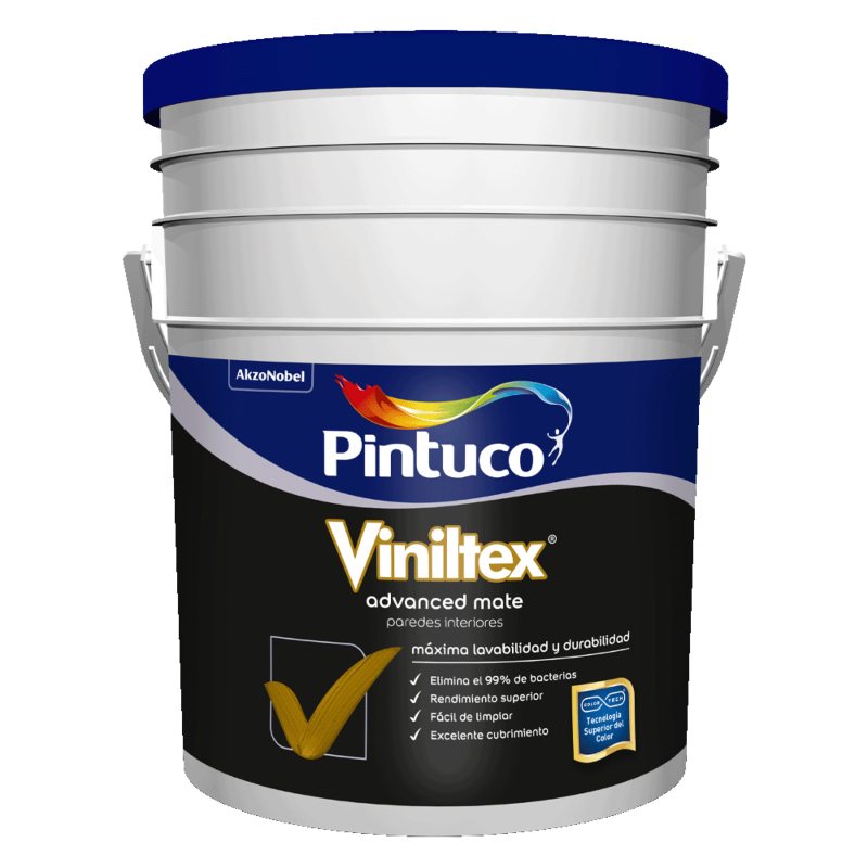 Pintura Viniltex Advanced Blanco Almendra caneca 5 Galones Pintuco