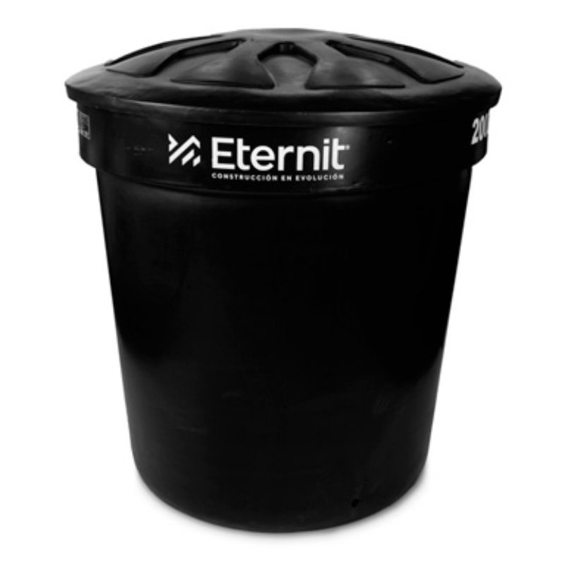 Tanque de almacenamiento de agua negro 1.000 litros Eternit