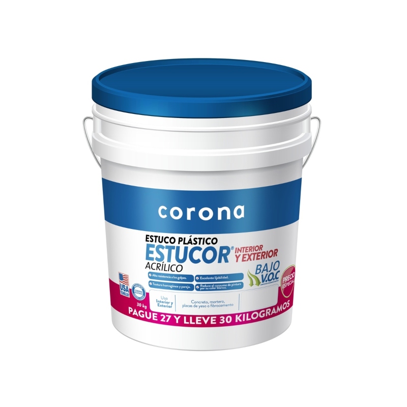 Estucor Estuco Plástico 30 kg Corona