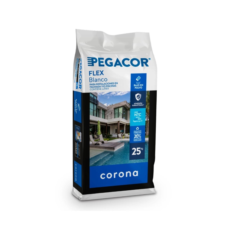 Pegacor flex blanco x 25kg Corona 