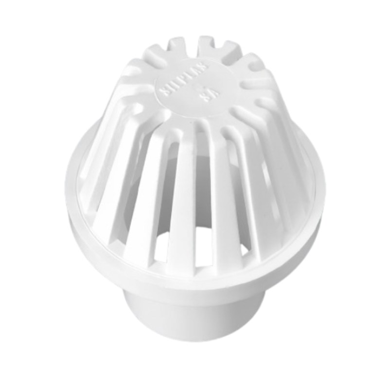 Tragante Cúpula De 3,1/4"X2" blanca Silplas