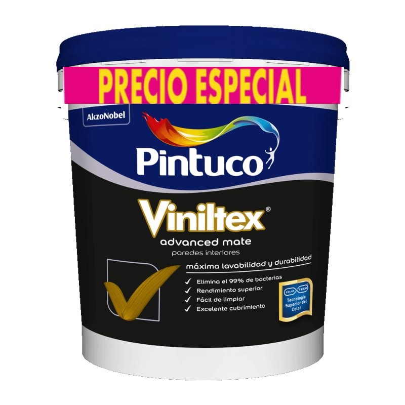 Pintura Viniltex Advanced Blanco 2.5 Galones Precio especial