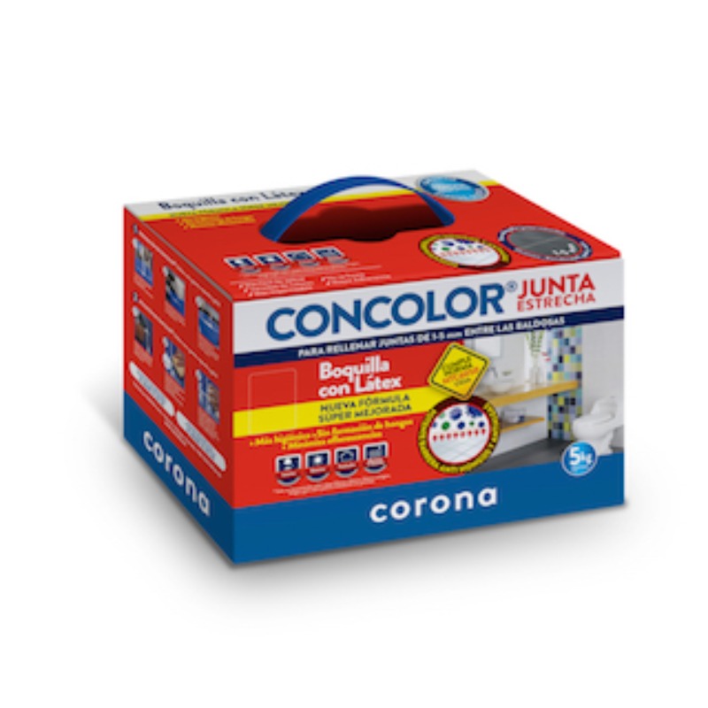 Concolor junta estrecha negro profundo x 2kg Corona