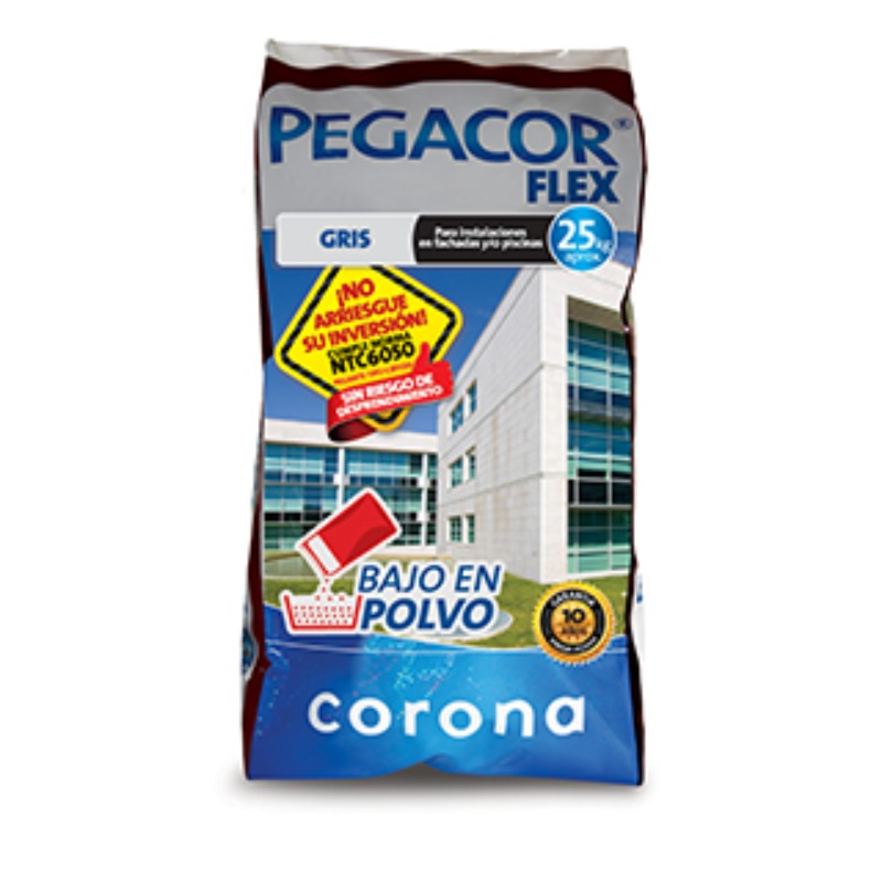 Pegacor flex gris x 25kg Corona 