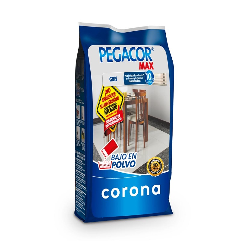 Pegacor max gris x 10kg Corona 