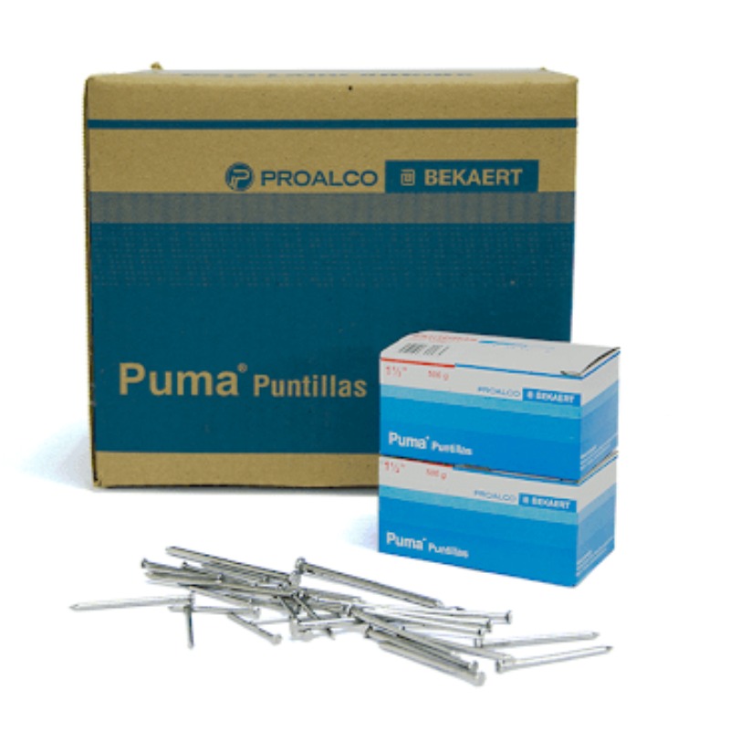 Puntilla Puma con Cabeza 3" x 25 Kg (cajetilla 500 Gr) Proalco