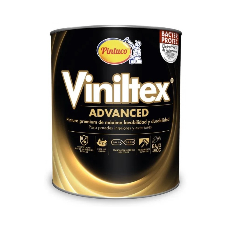 Pintura Viniltex Advanced Blanco 1 Galón Pintuco