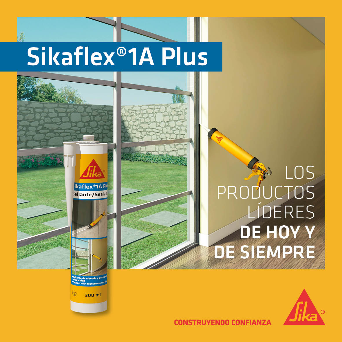 Sikaflex 1A Plus I-Cure Gris x 300 Cc Sika