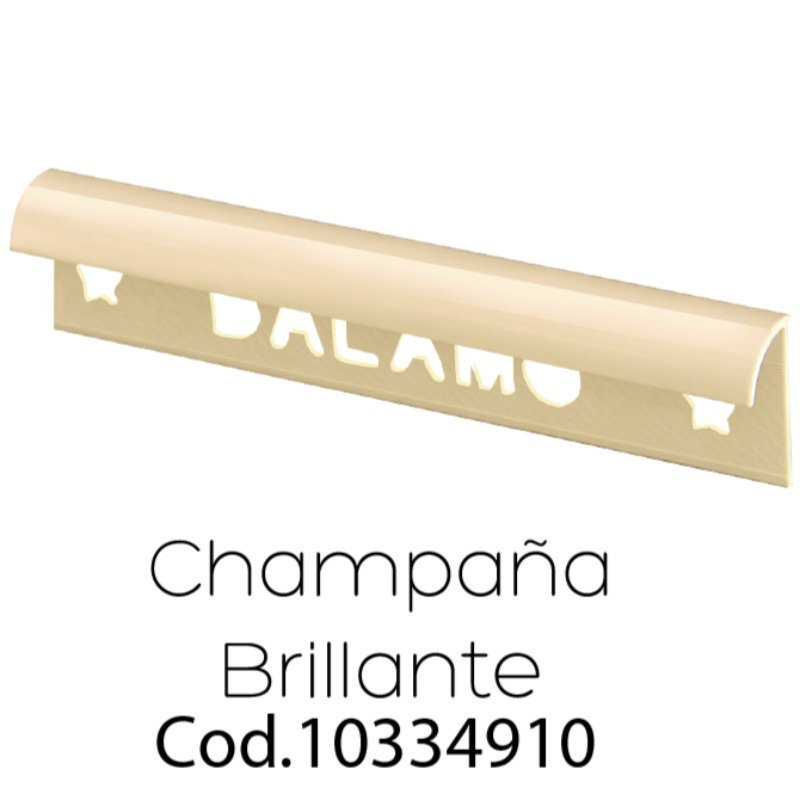 Wing PVC rígido Champaña Brillante x 2.40 Mts Dalamo