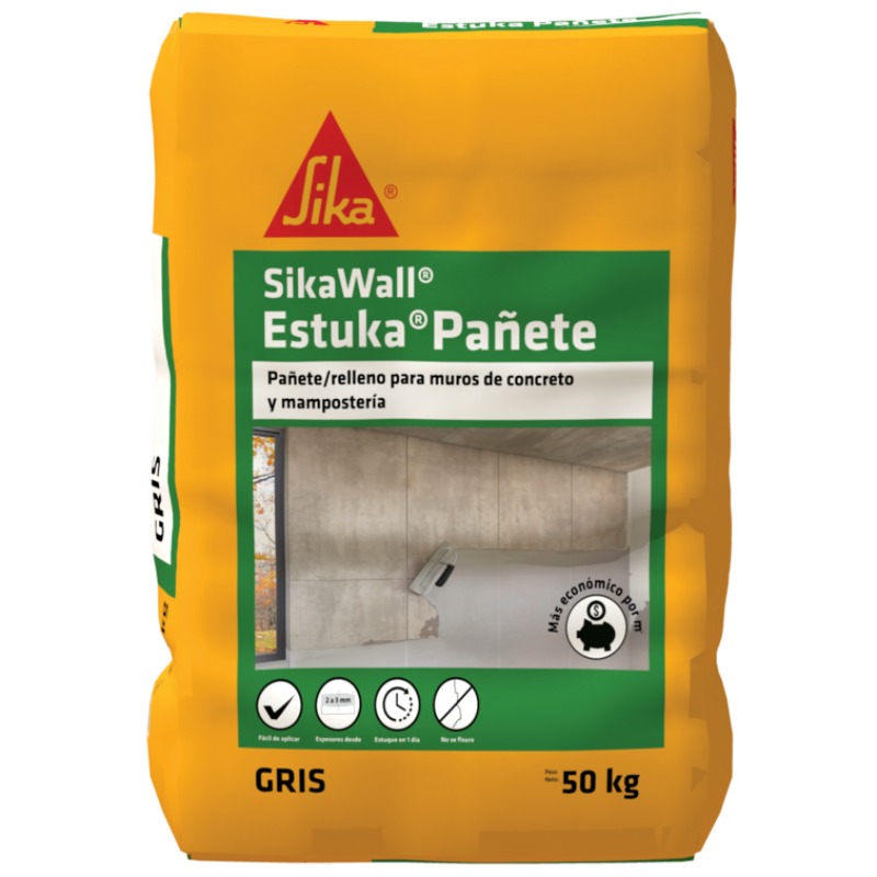 Estuka pañete x 50 Kg Sika