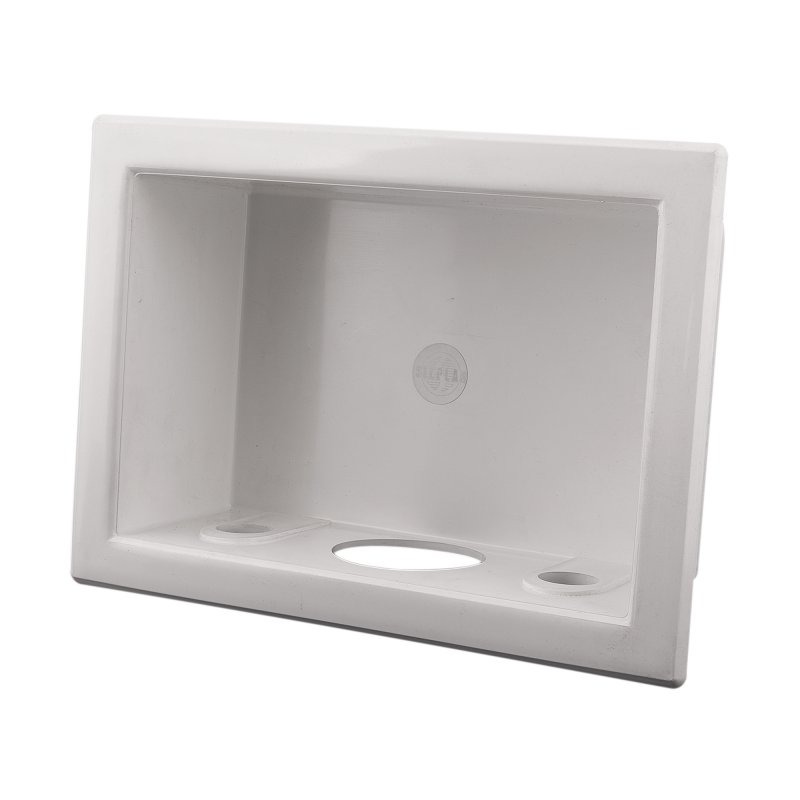 Caja llave lavadora blanca 23x15x8 cm Silplas